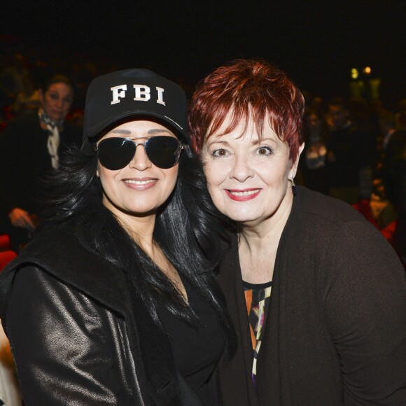 Exclusif - La chanteuse Lââm et Fabienne Thibeault à la générale de la comédie musicale "Notre-Dame de Paris" au Palais des Congrès à Paris le 24 novembre 2016. © Patrick Carpentier/Bestimage