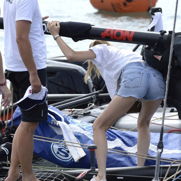 Beatrice Borromeo était présente à Palma de Majorque le 2 août 2017 pour encourager son mari Pierre Casiraghi lors de son entrée en lice avec Malizia dans la 36e Copa del Rey MAPFRE, dans la catégorie GC32.