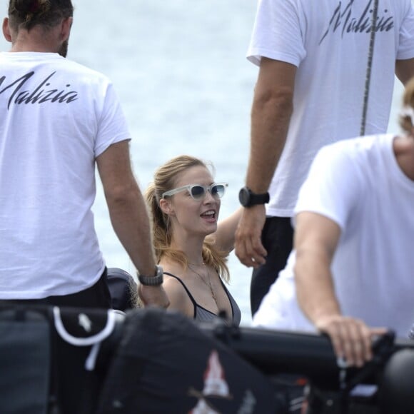 Beatrice Borromeo était présente à Palma de Majorque le 2 août 2017 pour encourager son mari Pierre Casiraghi lors de son entrée en lice avec Malizia dans la 36e Copa del Rey MAPFRE, dans la catégorie GC32.