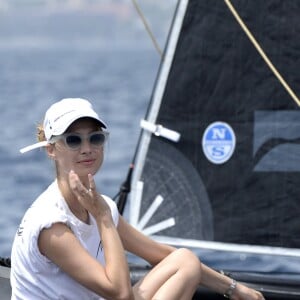 Beatrice Borromeo était présente à Palma de Majorque le 2 août 2017 pour encourager son mari Pierre Casiraghi lors de son entrée en lice avec Malizia dans la 36e Copa del Rey MAPFRE, dans la catégorie GC32.