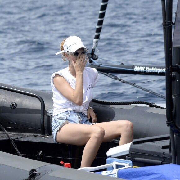 Beatrice Borromeo était présente à Palma de Majorque le 2 août 2017 pour encourager son mari Pierre Casiraghi lors de son entrée en lice avec Malizia dans la 36e Copa del Rey MAPFRE, dans la catégorie GC32.