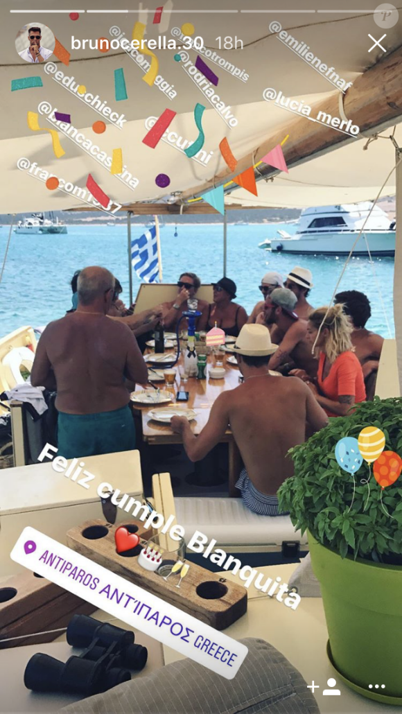 Emilie Nef Naf (Secret Story 3) et son ex, le basketteur Bruno Cerella, se sont revus lors de vacances en Grèce, sur l'île de Paros.