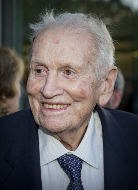 Jorge Zorreguieta, père de la reine Maxima des Pays-Bas, le 11 octobre 2016 à l'occasion d'une conférence à l'université catholique de Buenos Aires. Jorge Zorreguieta est mort le 8 août 2017 à 89 ans.