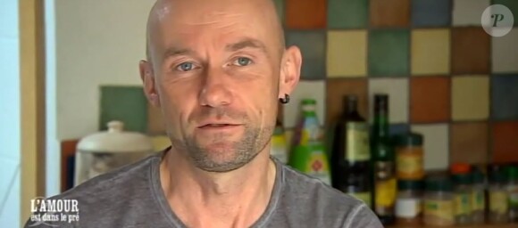 Raphaël dans "L'amour est dans le pré" sur M6 le 21 août 2017.