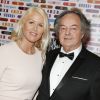 Gonzague Saint Bris et sa compagne Alice Bertheaume lors de la soirée des 130 ans de Fauchon, place de la Madeleine à Paris, le 24 novembre 2016. L'écrivain a trouvé la mort dans un accident de la route dans la nuit du 7 au 8 août 2017 ; Alice, qui était au volant, a survécu. © Christophe Aubert via Bestimage