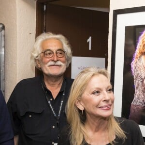 Exclusif - Véronique Sanson et son compagnon Christian Meilland, William Leymergie, sa femme Maryline et Michel Boujenah - Concert de Véronique Sanson "Dignes, Dingues, Donc..." lors du Festival de Ramatuelle, France, le 11 août 2017. © Cyril Bruneau/Festival de Ramatuelle/Bestimage