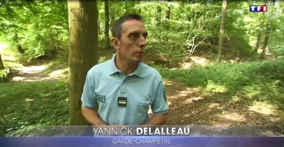 Yannick, ex-candidat de "Koh-Lanta, l'île au trésor" (TF1), a évoqué son quotidien de garde-champêtre dans le journal de 13h sur TF1, jeudi 10 août 2017.
