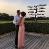 Louis Sarkozy et Natali Husic de mariage.