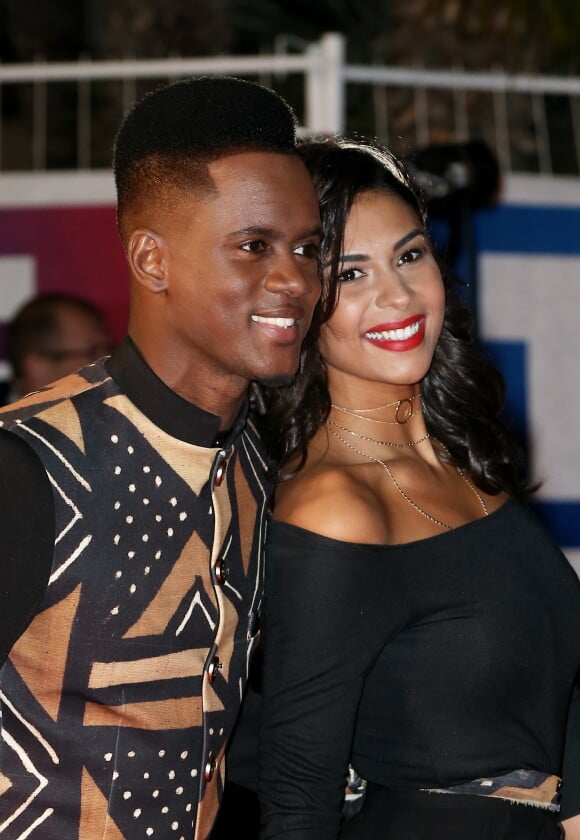 Black M et sa femme Lia à la 18ème cérémonie des "NRJ Music Awards" au Palais des Festivals à Cannes, le 12 novembre 2016. © Dominique Jacovides/Bestimage