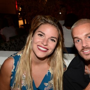 Exclusif - Sophie Tapie et M. Pokora (Matt Pokora) - Soirée Eleven Paris au VIP Room à Saint-Tropez, le 15 août 2017 © Rachid Bellak/Bestimage