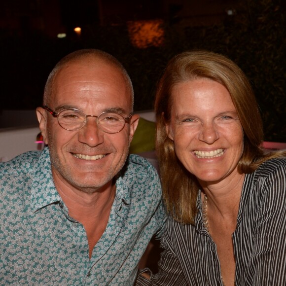 Exclusif - Laurent Weil et sa femme Fiona - Soirée Eleven Paris au VIP Room à Saint-Tropez, le 15 août 2017 © Rachid Bellak/Bestimage