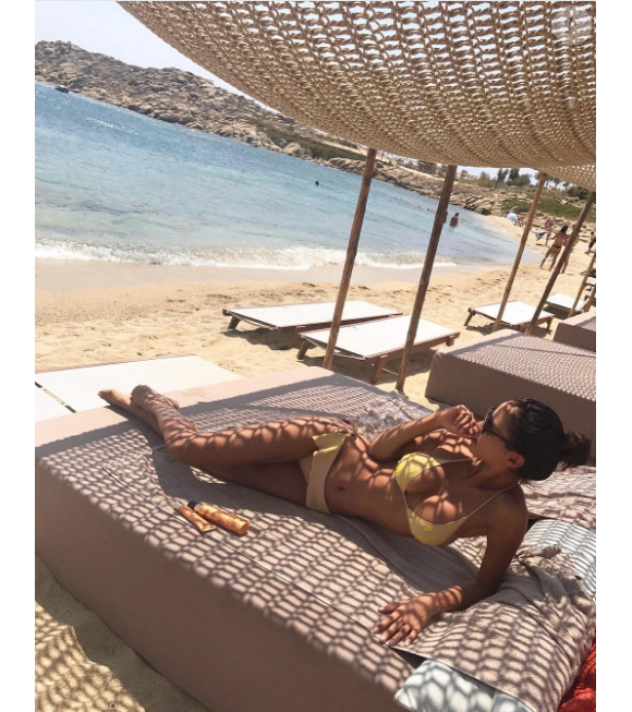 Leila Ben Khalifa plus sexy que jamais lors de ses vacances. Eté 2017.