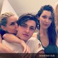 Yolanda Hadid et ses enfants Anwar, Bella et Gigi. Mars 2016.