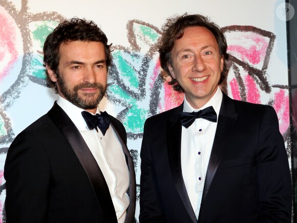 Stéphane Bern et son ex Cyril - Bal de la Rose "Art Deco" à Monaco le 28 mars 2015.