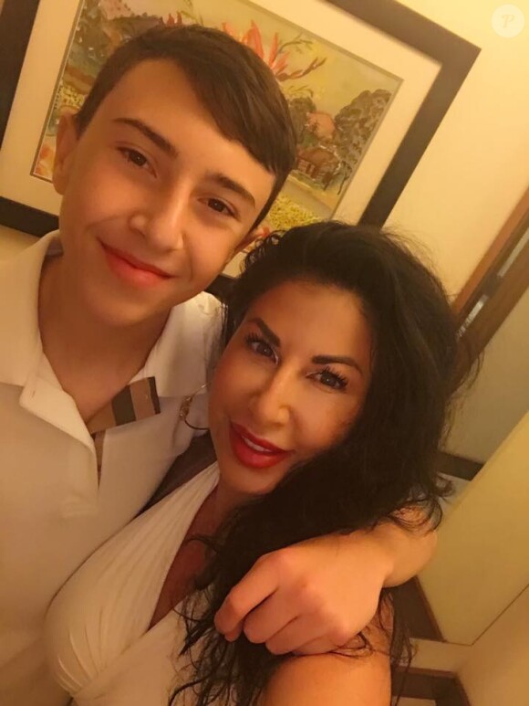 Samantha Olit, ex-femme de Chester Bennington et mère de leur fils Draven, photo de son compte Facebook.