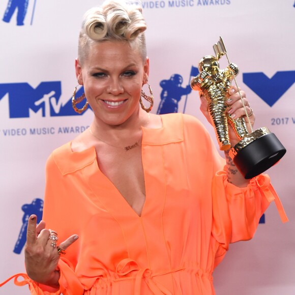 Pink à la soirée MTV Video Music Awards 2017 au Forum à Inglewood, le 27 août 2017.