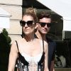 Céline Dion et son danseur Pepe Munoz sont allés faire du shopping à la boutique Schiaparelli à Paris, avant de se rendre à l'hôtel Ritz. Le 1er août 2017.