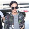 Demi Lovato arrive à l'aéroport LAX de Los Angeles, le 14 août 2017.