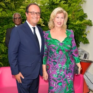 François Hollande (ancien président de la République) et Dominique Ouattara (Première dame de Côte d'Ivoire) - 10ème festival du Film Francophone d'Angoulême à Angoulême, France, le 22 août 2017. © Coadic Guirec/Bestimage