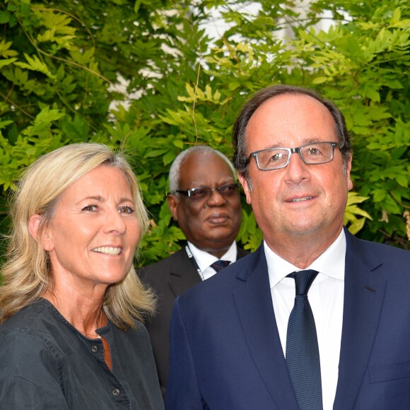 Claire Chazal (jury) et François Hollande (ancien président de la République) - 10ème festival du Film Francophone d'Angoulême à Angoulême, France, le 22 août 2017. © Coadic Guirec/Bestimage