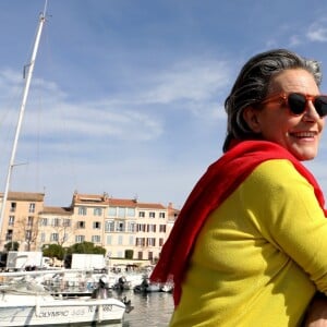 Exclusif - Lio sur le tournage de la série "Le sang de la vigne" pour France 3, à Sanary-sur-Mer, le 3 avril 2015.