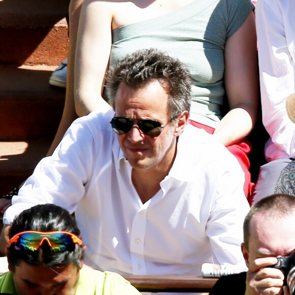 Arthur Sadoun et sa femme Anne-Sophie Lapix - Personnalités dans les tribunes lors des internationaux de France de Roland Garros à Paris. Le 10 juin 2017. © Jacovides - Moreau / Bestimage