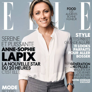 Anne-Sophie Lapix en couverture du magazine ELLE en kiosques le 1er septembre 2017