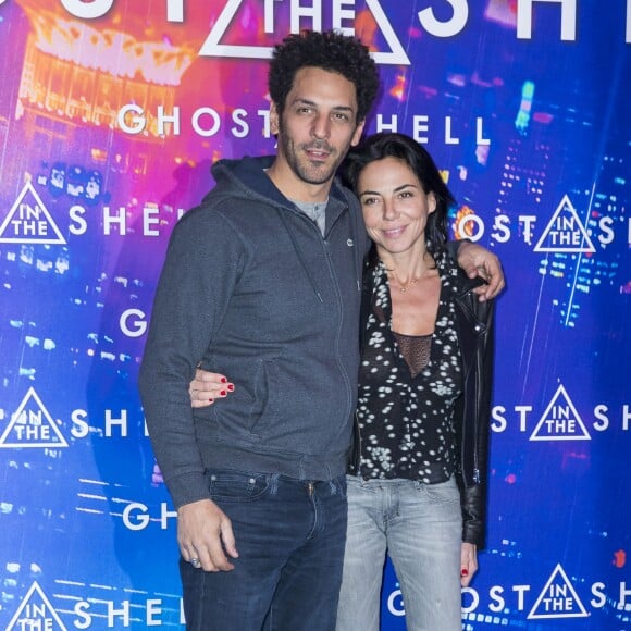 Tomer Sisley et sa compagne Sandra Zeitoun - Avant-première du film "Ghost in the Shell" au Grand Rex à Paris, le 21 mars 2017. © Olivier Borde/Bestimage
