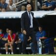 Zinédine Zidane - Finale de la Supercoupe d'Espagne "Real Madrid - FC Barcelone" au stade Santiago Bernabeu à Madrid, le 16 août 2017.