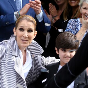 Céline Dion quitte Paris, le 10 août 2017.