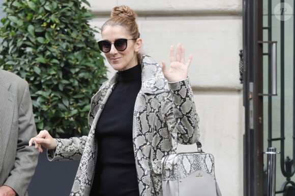 Céline Dion quitte son hôtel, le "Royal Monceau", à Paris, pour se rendre à son concert à Birmingham. Le 27 juillet 2017