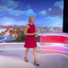 Anne-Sophie Lapix lors de la première présentation de son Journal Télévisé sur France 2, le 4 septembre 2017.