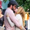 Exclusif - Heather Graham et son petit ami Tommy Alastra s'embrassent et se câlinent dans les rues de New York, le 26 septembre 2016