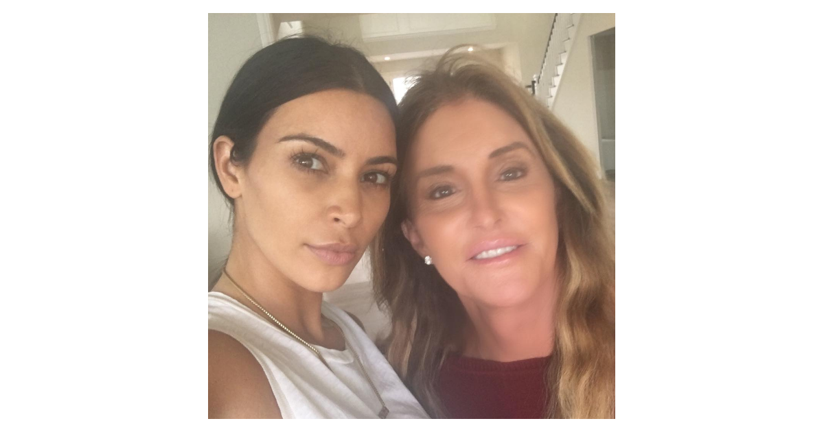 Caitlyn Jenner Avec Kim Kardashian La Photo Avait été Postée En