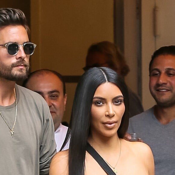 Kim Kardashian et Scott Disick font du shopping dans le quartier de Manhattan à New York, le 2 août 2017