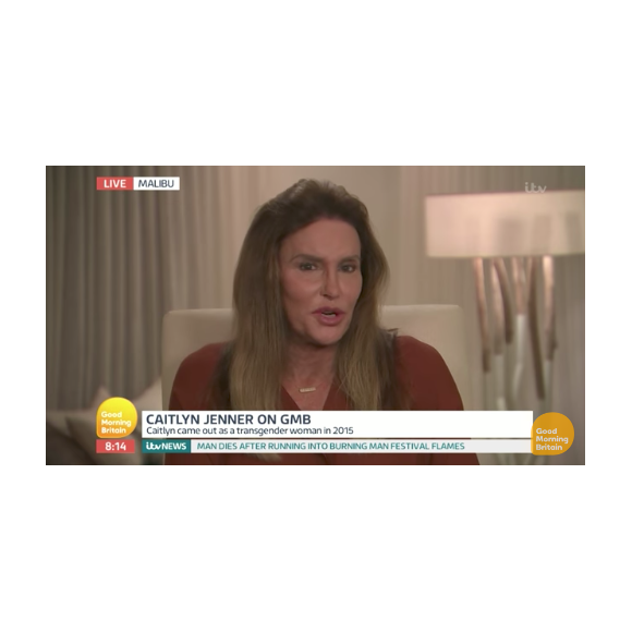 Caitlyn Jenner dans l'émission "Good Morning Britain" le 4 septembre 2017