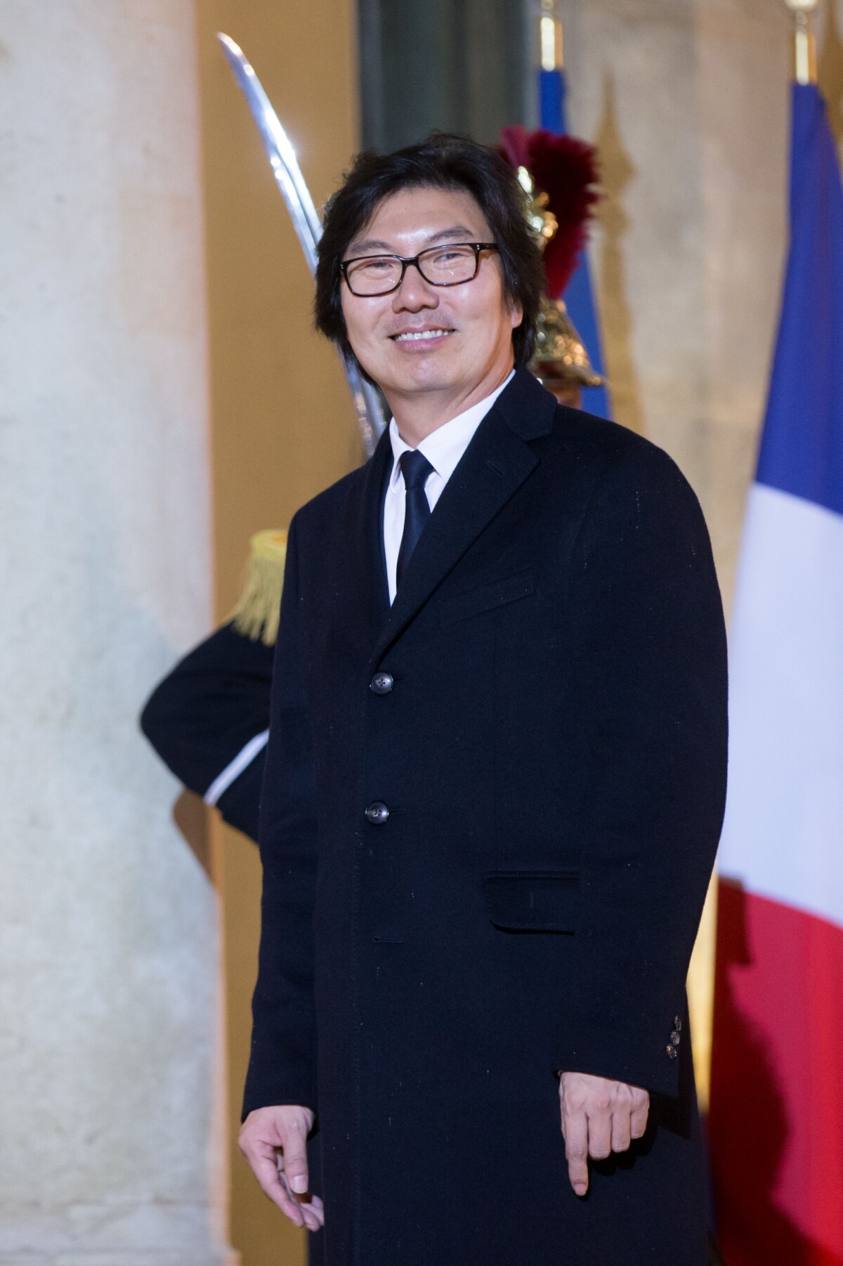 Photo JeanVincent Placé Personnalités à leur arrivée au dîner en l