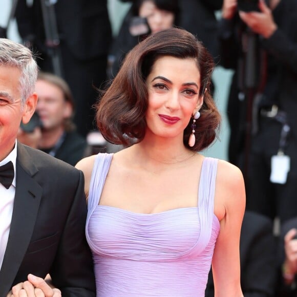 George Clooney et sa femme Amal (Alamuddin) à la première de "Suburbicon" au 74ème Festival International du Film de Venise (Mostra), le 2 septembre 2017.02/09/2017 - Venise