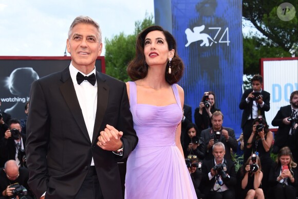 George Clooney et sa femme Amal Alamuddin à la première de "Suburbicon" au 74ème Festival International du Film de Venise (Mostra), le 2 septembre 2017.