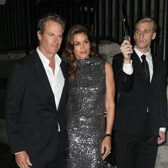Rande Gerber et sa femme Cindy Crawford - Les célébrités arrivent au défilé de mode Tom Ford lors de la Fashion week à New York, le 6 septembre 2017