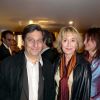 Christian Clavier et Marie-Anne Chazel à la célébration des 200 ans de la boutique Arthus-Bertrand place Saint-Germain des Pres à Paris, le 24 avril 2003.