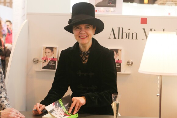 Amélie Nothomb au 37ème Salon du Livre à la Porte de Versailles à Paris, le 24 mars 2017. © CVS/Bestimage