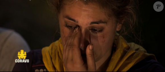 Mél en larmes - "Koh-Lanta Fidji" sur TF1. Le vendredi 15 septembre.