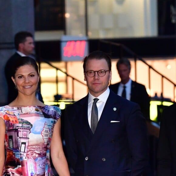 La reine Silvia, le roi Carl XVI Gustaf, la princesse Victoria, le prince Daniel, le prince Philip, La princesse Madeleine de Suède, enceinte, au concert organisé après la session inaugurale du Parlement suédois le 12 septembre 2017 à Stockholm.