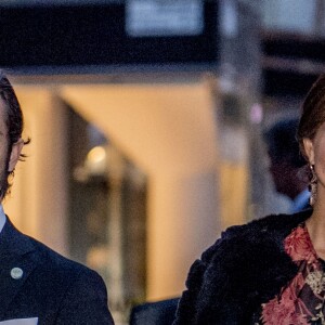 Le prince Carl Philip et la princesse Madeleine de Suède, enceinte, au concert organisé après la session inaugurale du Parlement suédois le 12 septembre 2017 à Stockholm.