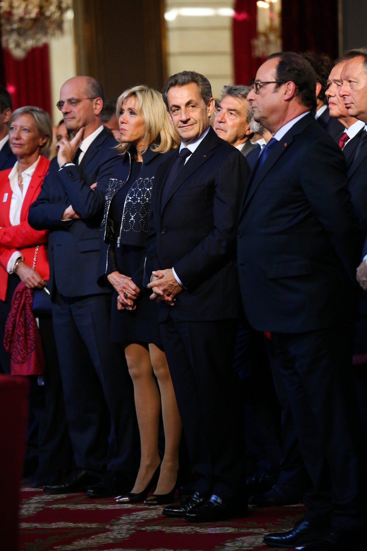 Photo : Brigitte Macron, Nicolas Sarkozy Et Francois Hollande Lors De ...