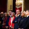 Valérie Pécresse, Jean-Michel Blanquer, Brigitte Macron, Nicolas Sarkozy et Francois Hollande lors de la réception des acteurs de la candidature de Paris aux Jeux Olympiques et Paralympiques de 2024 au palais de l'Elysée à Paris le 15 septembre 2017. © Hamilton / Pool / Bestimage