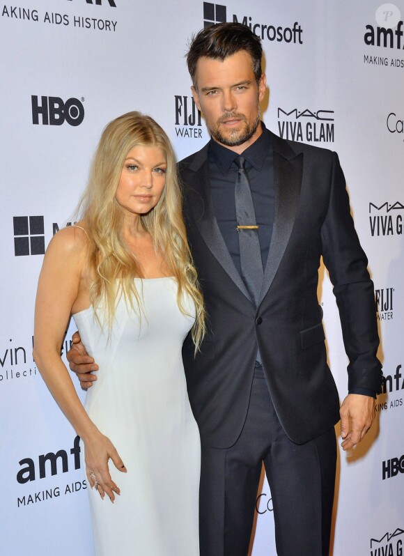 Josh Duhamel et sa femme Fergie - People au gala de l'amfAR à l'hôtel Plaza à New York. Le 10 juin 2014