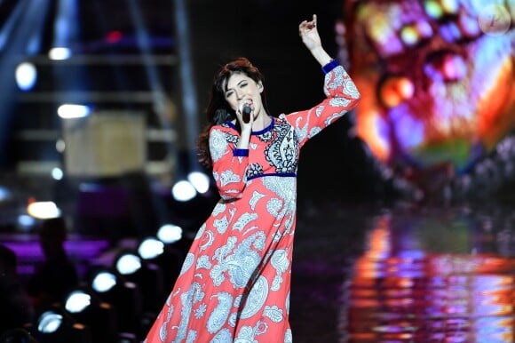 Exclusif - Nolwenn Leroy enceinte - Emission "La chanson de l'année fête la musique" dans les arènes de Nîmes, diffusée en direct sur TF1 le 17 juin 2017. Pour la treizième édition de La Chanson de L'année, c'est l'artiste Amir avec son titre "On dirait" qui a été plébiscité par les votes du public. © Bruno Bebert/Bestimage