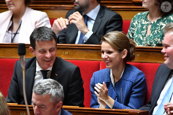 Manuel Valls lors d'une séance de questions au gouvernement à l'Assemblée Nationale à Paris, le 5 juillet 2017. © Lionel Urman/Bestimage